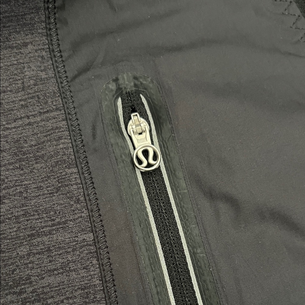 Lululemon Athletica Black Lightweight Jacket w/ thumbholes & cute ribbon detail - Picture 7 of 7